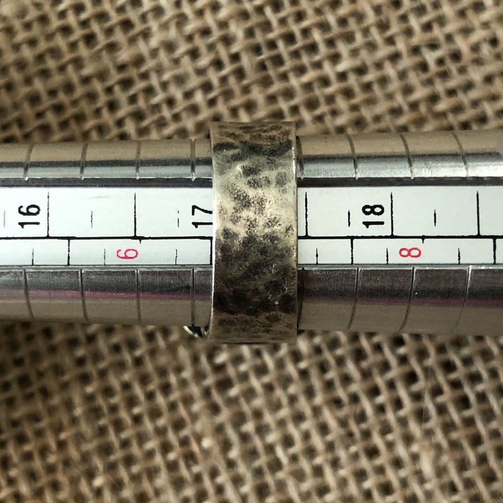 Silpada Matte Sterling Cz Statement Ring Size 6.75 - image 6